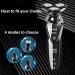 4-in-1 Electric Shaver & Hair Clipper Set | Nose Hair Trimmer & Face Washer | Three Floating Cutter Heads Digital Display Long Battery Life - Buy Online on GoSupps.com
