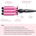 3 Barrel Curling Iron Wand 25mm - Dual Voltage, Temperature Adjustable Ceramic Hair Crimper - Buy Online on GoSupps.com