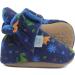 Dotty Fish Cotton Baby Booties | Suede Sole, Fleece Lining | Non-Slip Pram Shoes for Boys, Girls, Unisex | 12-18 Months Navy Blue Dinosaurs - Buy Online on GoSupps.com
