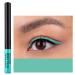 Coloured Eyeliner Matte Liquid Eyeliner White Eyeliner Long-Lasting Waterproof Liquid Eye Liner Highly-Pigmented Colourful Eyeliner for Eye Makeup Tools Black Purple Brown (LightGreen-16)