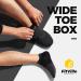 Fitville Extra Wide Running Shoes for Men - Comfortable Breathable Damping Sneakers for Outdoor Jogging - EU Size 49 - Slip-Resistant Black - Buy Online on GoSupps.com