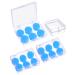 Pairs Soft Protective Earplugs Silicone Putty Earplugs Moldable Earplugs Set for Sleeping Swimming (Blue)