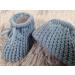 Royal Icon Baby Booties 0-3 Months - Warm & Safe Slippers for Baby Boys & Girls - Newborn Baby Boots Ri401 in Dusty Blue - Buy Online on GoSupps.com