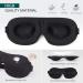 3D Night Sleep Mask for Back and Side Sleeper | 100% Light Block Out | Ultra Light Travel Eye Cover in Black - Buy Online on GoSupps.com