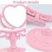 2 Pack Heart Mirror - Double-Sided Rotatable Cosmetic Mirror for Girls Bedroom (Pink & Purple) - Buy Online on GoSupps.com