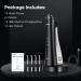 Portable Water Flosser Rechargeable for Braces - 3 Modes, 4 Tips - IPX7 Waterproof - Cordless Oral Irrigator with Charging Station - Black - Buy Online on GoSupps.com