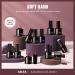 MEFA Gel Nail Polish Set - 12 Colors Including Burgundy Red Champagne Gold Glitter & Dark Purple - Perfect DIY Manicure Gift for Women & Girls - Buy Online on GoSupps.com
