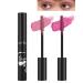 Pink Rose Glitter Metallic Mascara for Eyelashes-2PCS Colored Tubing Mascara Volume and Length Longlasting Waterproof Smudge-Proof Curling Mascara for Women Cosplay Party Stage Use Eye Makeup 07 Pink +08 Rose