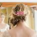 Lurrose Bride Wedding Hair Comb Combs for Hair Rhinestone Pearls Leaf Hair Piece Crystal Hair Side Comb for Women and Girls Rosy - Buy Online on GoSupps.com