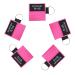 Dztsmart ventilation mask key rings 5 pieces CPR mask keychain with carabiner ventilation search with check valve breathing barriers pocket mask for first aid or AED training (pink)