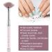 Fan Shape Nail Brush Nylon Hair Rhinestone Decoration Anti Slip Handle Fan Nail Brush Beautiful Practical for Nail Experts for Home - Buy Online on GoSupps.com