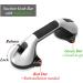 AquaChase 2-Pack 17 Suction Shower Grab Bar with Indicators  Tool-Free Installation  Steady Handle for Balance Assist for Bathtub  Toilet  Bathroom  Dual Tone  Silver/Grey 17in  Pack of 2 Gray - Buy Online on GoSupps.com