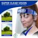 Clear Protective Face Shield - Anti-Fog Safety Mask for Men and Women | Lightweight Plastic Shield with Elastic Headband (010) - Buy Online on GoSupps.com