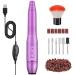 Nail Drill Electric Nail Files for Acrylic Nails Gel Professional Nail Drill Efile 20000RPM Adjustable Speed Manicure Pedicure Set with Sanding Bands and Nail Drill Bits Gifts for Women(Purple)