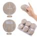KinHwa Makeup Remover Pads - Soft Gentle Microfiber Cosmetic Pads for Effortless Makeup Removal | 12 Pack Brown - Eco-Friendly & Reusable - Buy Online on GoSupps.com