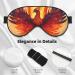 Phoenix Print Sleep Eye Mask - Soft Eye Cover for Travel & Naps | Comfortable Eyeshade for Men & Women - Black - Buy Online on GoSupps.com