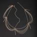 Denifery Gold Rhinestone Wedding Head Chain - Bridal Prom Bohemian Boho Hair Jewelry - Buy Online on GoSupps.com