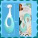Super Soft Nano Baby Toothbrush 2-Pack - Ideal for 6-18 Months with Tongue Cleaner (Blue) | International Shipping Available - Buy Online on GoSupps.com