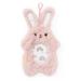 BooginHead Pink Bunny Pacifier Holder & Clip Set - 2 Piece Stuffed Animal Design - Buy Online on GoSupps.com