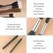 Dpolla New Expert Pro Duo Fiber Stippling Makeup Brushes - 2PCS Set for Foundation, Powder, Highlight, Cream, Blush - Black - Buy Online on GoSupps.com