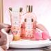 Spa Luxetique Rose Bath Set - 8 Pcs Spa Basket for Women | Bubble Bath, Bath Bombs, Body Lotion, Bath Salts | Gifts for Her | Birthday & Christmas Gift Set - Buy Online on GoSupps.com
