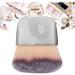 Loose Powder Brush Flat Arched Soft Fibe Mini Makeup Brush for Foundation Face Powder Blush Contour Bronzer(Silver) - Buy Online on GoSupps.com