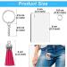 120Pcs Sublimation Keychain Blanks Set with Tassels, Rings & Jump Rings - DIY Crafting Kit - Buy Online on GoSupps.com