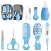 HOXFLY 8-Piece Baby Care Set | Portable Newborn Health Essentials | Nail File Toothbrush Cutter Scissors Aspirator & Thermometer - Buy Online on GoSupps.com