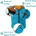 Padded Vest Dog Jacket - Solid Turquoise, Small - Gooby Warm Zip Up Fleece Jacket for Small Dogs - Water Resistant with Dual D Ring Leash Attachment - Small/Medium Dog Sweater - Buy Online on GoSupps.com