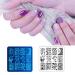 Biutee Nail Stamping Plates Set - 12pcs Image Plates with Stamper, Scraper, and Storage Bag - Nail Art Stencil Tool Kit - 14 Piece Set - Buy Online on GoSupps.com