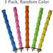 Kathson Bird Perch Stand Cage Accessories 3 Pack - Natural Wooden Paw Grinding Toy for Cockatiels, Cockatoo, Conure, Parakeet - Chew Toy with Rough-Surfaced Design (Random Color) - Buy Online on GoSupps.com