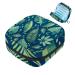 Menstruation pad bag with zipper women's napkin bag tampons collective bags for women and girls (tropical palm green plants exotic leaves) Color 4