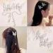 6PCS Silver Butterfly Hair Pins - 3D Metal Hollow Tassel Clips for Women - Bride Wedding Hair Accessories - Buy Online on GoSupps.com