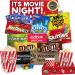 Movie Night Basket Gift Set with Redbox Gift Card Movie Trays Movie Candy Variety Pack Movie Snacks & Popcorn Gift Set Gift Baskets For Families by Cheshire Gifts