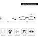 Opulize Fly Pocket Size Reading Glasses - 2-Pack Matt Black & Brown | Super Lightweight +2.50 Diopters for Men & Women - Buy Online on GoSupps.com