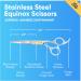 Equinox Professional Hair Scissors - 6.5 Razor Edge Barber Shears for Men and Women - Premium Hair Cutting Scissors for Salon and Home Use - Buy Online on GoSupps.com