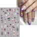 Halloween Nail Art Stickers - 6PCS Self-Adhesive Cute Decals | Bat Pumpkin Spider & Ghost Designs for Women & Girls - DIY Decoration Supplies - Buy Online on GoSupps.com