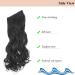 Cybelleza 18inch Long Curly Hair Extension Invisible Secret Wire Crown Hair Extensions Clip in One Piece Wavy Natural Synthetic Hairpiece for Women (Black) 100 g - Buy Online on GoSupps.com
