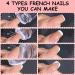 YUNAI French Tip Nail Stamp Kit | Soft Silicone Jelly Clear Stamper Set for DIY Manicure | Professional Nail Seal Stamp Tools - Buy Online on GoSupps.com