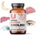 UMZU Choline Supplement for Cognitive & Hormonal Support - 30 Day Supply (90 Capsules) - Buy Online on GoSupps.com