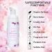 Eyelash Extension Cleanser 60ML Natural Lash Extension Shampoo Cherry Blossom Professional Eyelid Foaming Cleanser Paraben & Sulfate Free Non-lrritating with Salon and Home Care Cherry Blossom 60ml - Buy Online on GoSupps.com