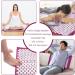 AkuPressmatte Acupressure Set - Acupressure Mat & Pillow Needle Mat for Pain Relief | International Shipping Available Purple & White - Buy Online on GoSupps.com