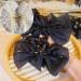 2024 New Bow Bubble Clips Chiffon Silk Hair Clips Large Mesh Bubble Bow Hair Jaw Clip Floral Bows Hair Accessories for Women Girls 2Pcs Black-A - Buy Online on GoSupps.com