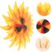 Alipis 4pcs Wrought Iron Sunflower Hanging Emblems Tote Bags for Women Sunflower Wall Ornament Indoor Plant 30x30cmx4pcs Yellowx4pcs - Buy Online on GoSupps.com