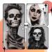 Professional Halloween Cosplay Makeup - Black & White Face Body Paint Set with Brushes | Large Capacity Palette for Full Coverage - Buy Online on GoSupps.com