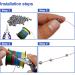 Round Split Shot Sinker Set - FREGITO 205pcs/117pcs/78pcs Lead Weights in 5 Sizes/6 Sizes - Removable Fishing Sinkers in Blue Box - Buy Online on GoSupps.com