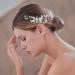 DonLeeving Bride Wedding Hair Vine Silver Bridal Flower Headband Leaf Hair Dress Pearl Hair Accessories for Women and Girls 15cm x4.5cm - Buy Online on GoSupps.com