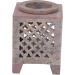 Shop Guru Indian Fragrance Lamp - Essential Oil Diffuser & Tealight Holder for Aromatherapy | Bacon Stone Cube Orient (8x6x6 cm) | Premium Fragrance & Oil Lamps - Buy Online on GoSupps.com