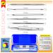6-Piece Blackhead Remover Tool Kit with Case - Professional Acne Extraction Set for Pimple Popping, Whitehead Removal, Zit Removing - Nose & Face Blemish Treatment - Blue - Buy Online on GoSupps.com