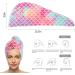 3PCS Fish Scale Dry Hair Cap Set | Mermaid Hair Towel for Quick Drying | International Shipping Available - Buy Online on GoSupps.com